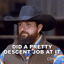 Did A Pretty Descent Job At It Eddie Peña GIF - Did A Pretty Descent Job At It Eddie Peña Ultimate Cowboy Showdown GIFs