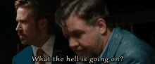 What The Hell Is Going On? GIF - Nice Guys Russell Crowe Ryan Gosling GIFs