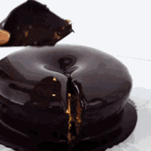 Bolo De Chocolate Chocolate Cake GIF - Bolo De Chocolate Chocolate Cake Cake Slice GIFs