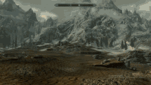skyrim mountains look down gameplay fps skyrim mountains look down gameplay fps