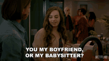 you my boyfriend or my babysitter mary mouser samantha larusso cobra kai overly protective