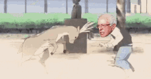 Bernie Sanders Nichijou GIF - Bernie Sanders Nichijou Deer GIFs