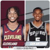 Cleveland Cavaliers Vs. San Antonio Spurs Pre Game GIF - Nba Basketball Nba 2021 GIFs