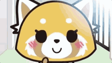 aggretsuko cute happy blushing sanrio aggretsuko cute happy blushing sanrio