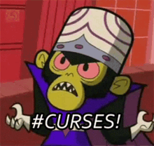 Curses Mojojojo GIF - Curses Mojojojo The Powerpuff Girls GIFs