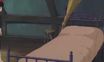 疲れた つかれた 魔女の宅急便 キキ ジブリ 疲労 Gif Anime Tired Bed Discover Share Gifs