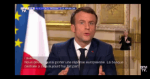 Discours Emmanuel Macron GIF - Discours Emmanuel Macron We Must Also Carry A European Response GIFs