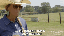 He Doesnt Have Any Respect Ultimate Cowboy Showdown GIF - He Doesnt Have Any Respect Ultimate Cowboy Showdown He Have No Respect GIFs