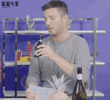 Taking A Drink Cheers GIF - Taking A Drink Cheers Ill Drink To That GIFs