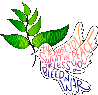 Bird Peace Sticker - Bird Peace War Stickers