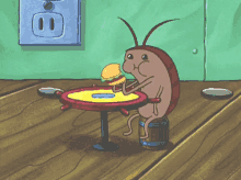 Spongebob Cockroach GIF - Spongebob Cockroach Hamburger GIFs