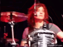 Zac Hanson The Hansons GIF - Zac Hanson The Hansons Drums GIFs