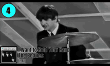 The Beatles Drumming GIF - The Beatles Drumming Band GIFs