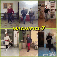 Magnifici Sette Djmel GIF - Magnifici Sette Djmel Ballo Di Gruppo GIFs
