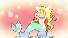 anime wash clean cleaning mermaid