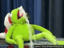 Kermit Learns How To Spit GIF - Kermit Learns How To Spit GIFs