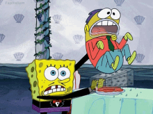 Spongebob Squarepants Waiter GIF - Spongebob Squarepants Waiter Grader GIFs