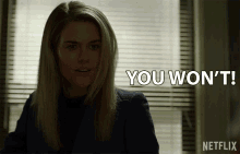 you wont you dont want stubborn your not gonna do it rachael taylor