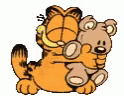 Garfield Teddy GIF - Garfield Teddy Hugs - Discover & Share GIFs