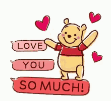 Love You So Much Pooh GIF - Love You So Much Love Pooh GIFs