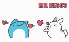 A Thousand Kisses Mil Besos GIF - A Thousand Kisses Mil Besos Pusheen GIFs
