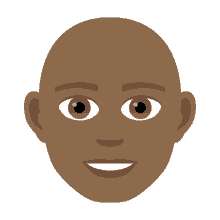 bald man joypixels hairless shaved head bald headed
