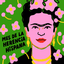 Frida Kahlo Mes De La Herencia Hispana GIF - Frida Kahlo Frida Mes De La Herencia Hispana GIFs
