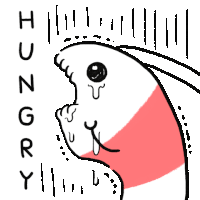 Hungry Starving Sticker - Hungry Starving Starved Stickers