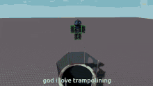 trampolining god