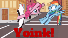 my little pony pinkie pie yoink rainbow dash mlp fim