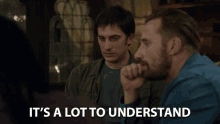Its A Lot To Understand Luca Marinelli GIF - Its A Lot To Understand Luca Marinelli Matthias Schoenaerts GIFs