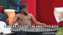 I Swear To God Im About To Kick Your Glasses Off GIF - I Swear To God Im About To Kick Your Glasses Off Kevin Hart GIFs