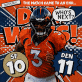 Denver Broncos (11) Vs. San Francisco 49ers (10) Post Game GIF - Nfl National Football League Football League GIFs
