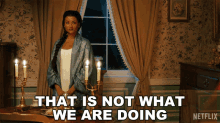 That Is Not What We Are Doing Kate Sharma GIF - That Is Not What We Are Doing Kate Sharma Simone Ashley GIFs