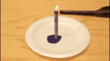 Need An Emergency Candle? Try Using A Crayon When In A Pinch. Don'T Forget To Melt The Top! GIF - Crayon Diy Candle GIFs