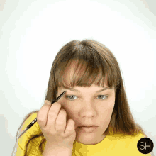 Make Up Eyebrow GIF - Make Up Eyebrow Eyebrow Makeup Tutorial GIFs