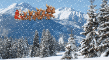 Neve No Natal Snow GIF - Neve No Natal Snow Santa Claus GIFs