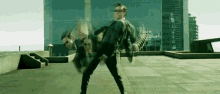 Agent Dodging Bullets - The Matrix GIF - The Matrix Matrix Agent GIFs