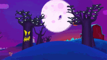 bats moon scary halloween creepy