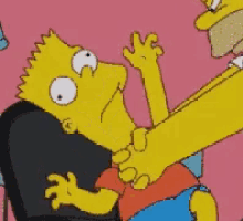 Bart Simpson Strangle GIF - Bart Simpson Strangle GIFs