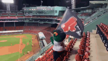 Boston Red Sox Wally The Green Monster GIF - Boston Red Sox Wally The Green Monster Go Red Sox GIFs