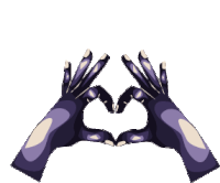 Hand Heart Love Sticker - Hand Heart Heart Love Stickers
