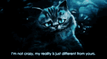Notcrazy Cheshirecat GIF - Notcrazy Cheshirecat GIFs