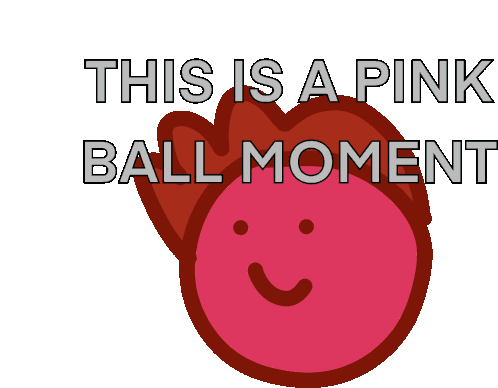 Pink Ball Pink Ball Adventure Sticker - Pink Ball Pink Ball Adventure Adventures Of Pink Ball Stickers