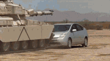 Tank Versus Prius GIF - Tank Tank Verus Prius Prius GIFs