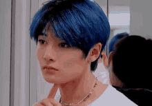 Jeongin Cute GIF - Jeongin Cute Blue GIFs