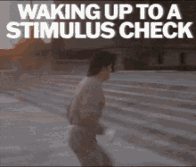 Waking Up To A Stimulus Check Rocky GIF - Waking Up To A Stimulus Check Rocky Rocky Steps GIFs