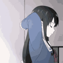 stretch kyoukai no kanata nase mitsuki anime anime girl stretch kyoukai no kanata nase mitsuki anime anime girl