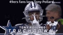 tony pollard 49ers cowboys fans nfl