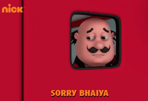 Sorry Bhaiya Sorry Brother GIF - Sorry Bhaiya Sorry Brother Motu GIFs